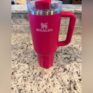 Stanley Red/Pink 40oz Travel Mug with Handle